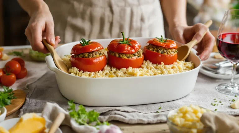 tomates farcies recette de grand-mère avec riz