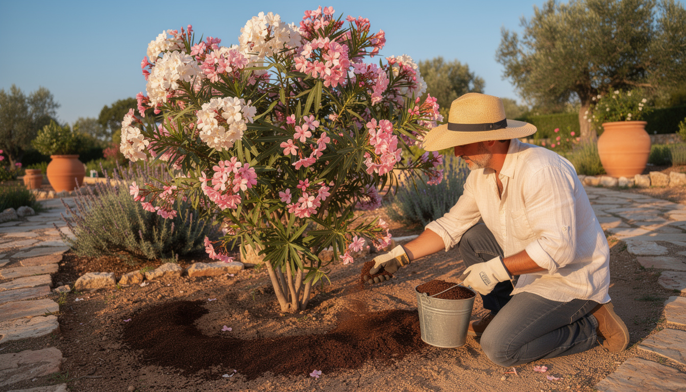découvrez comment utiliser le marc de café comme engrais naturel pour nourrir et faire pousser votre laurier rose de manière écologique et efficace.