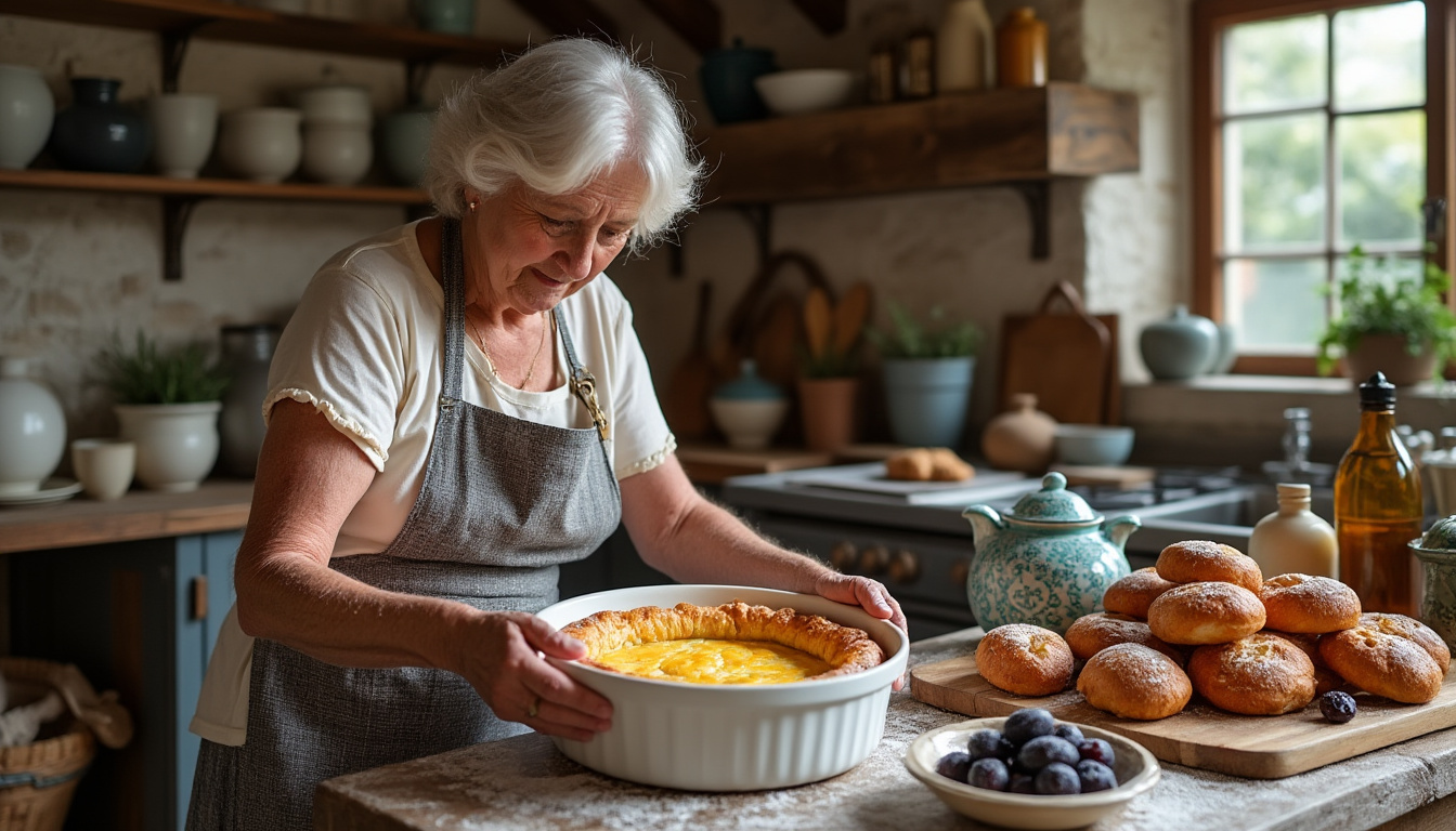 découvrez la recette de far breton de grand-mère pour un dessert traditionnel breton moelleux et délicieux, facile à réaliser chez vous.