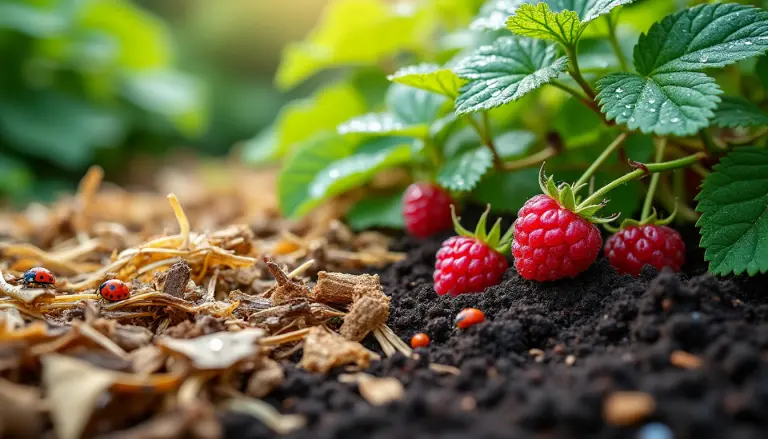 découvrez les meilleures astuces pour choisir ce qu'il faut mettre au pied des framboisiers afin d'assurer un jardin sain et une récolte abondante.