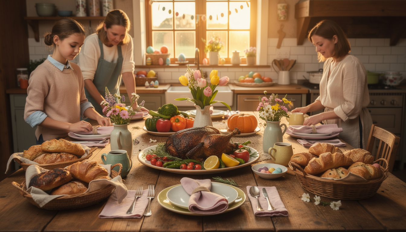 découvrez nos astuces pour préparer votre repas de pâques la veille et gagner du temps, afin de profiter pleinement de votre journée en famille.