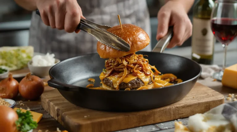 recette oignons caramélisés pour hamburger