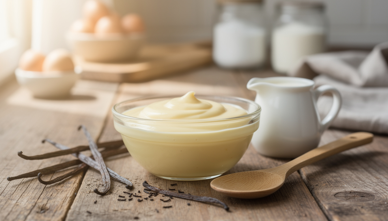 Recette simple et délicieuse de crème vanille maison découvrez une recette simple et délicieuse pour préparer une crème vanille maison onctueuse et parfumée, parfaite pour toutes vos envies sucrées.